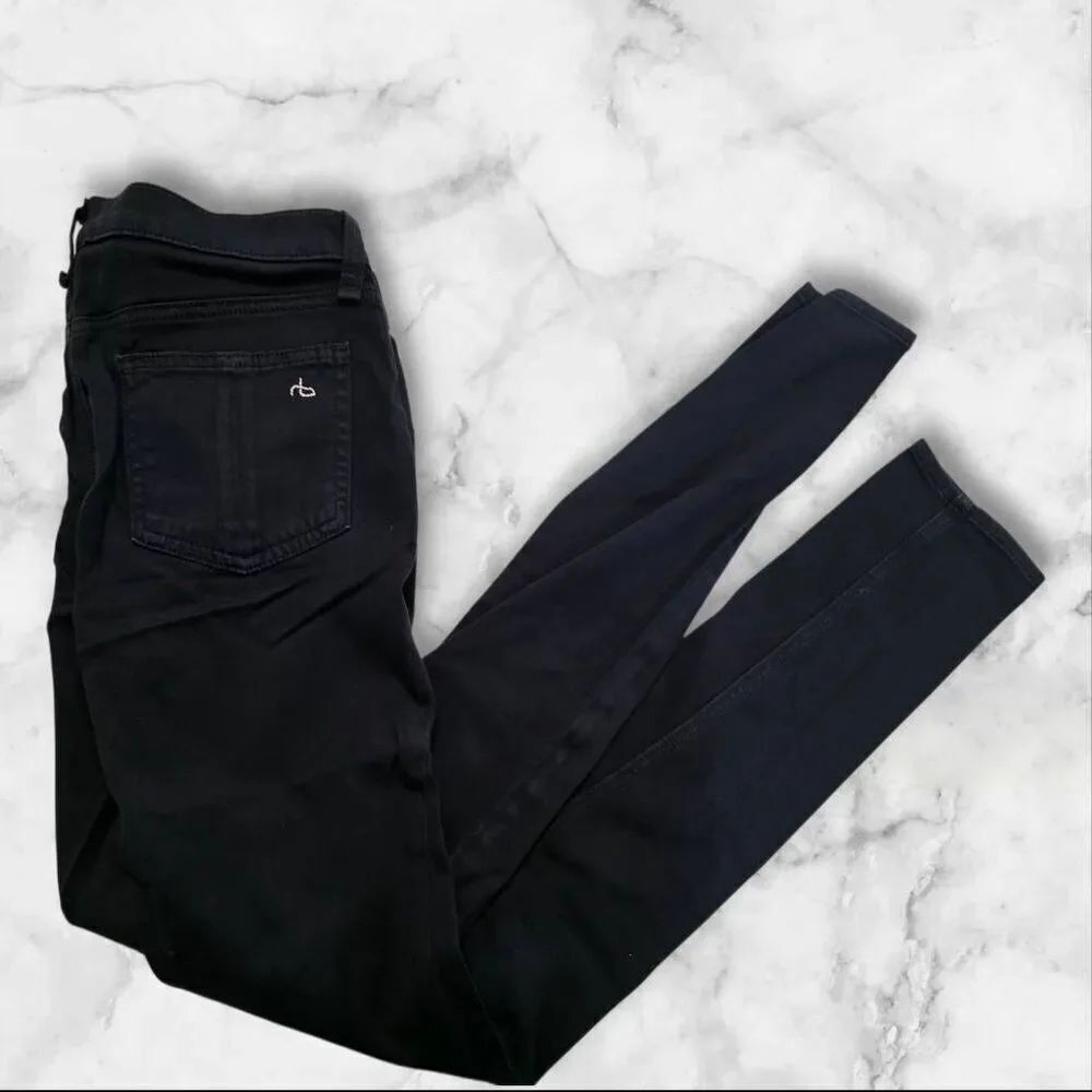 Rag & Bone Black Legging Jeans Size 25